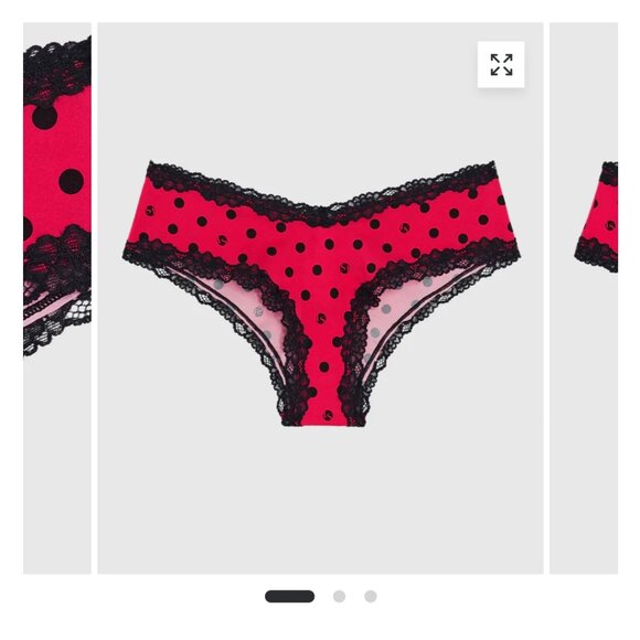 Cheeky Panty with Lace in LS Dot - Picture 1 of 1